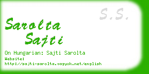 sarolta sajti business card